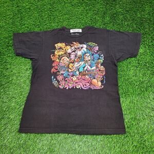 Rick-And-Morty Monster Shirt M/L 21x26 Black